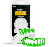 Nxtrnd Rush - Set di 2 paradenti a doppio strato, per calcio, boxe, MMA, basket, hockey, lacrosse, giovani e adulti (verde)