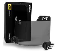 Nxtrnd VZR3 - Visiera curva per casco da calcio, visiera professionale, adatta per caschi da calcio giovanili e caschi da calcio per adulti, include clip per visiera, confezione di decalcomanie e