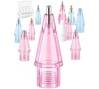 NXVX Punte di ricambio per Apple Pencil, 12 punte diverse, rosa e azzurro cielo