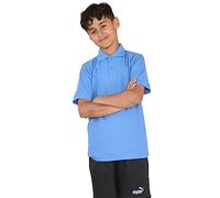 Ny Deluxe Edition Polo pour Ragazzi et Ragazze, Unisexe, en Coton Tinta Unita, Uniforme d'été pour l'année scolaire, de 5 à 14 Ans (et à 8 Ans, 13 Ans, Normal, Bleu)