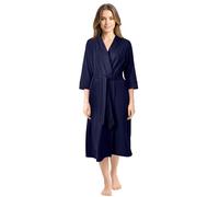 NY Threads - Lussuosa Vestaglia da donna in maglia di caldo cotone (Large, Marina)