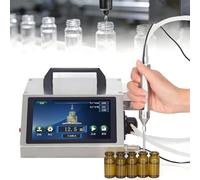 NYANS Liquid Filling Machine, Automatic Filling Machine for Small Bottles, Digital Volume Control, 3 Filling Heads, Portable Stainless Steel Design, for Small Business & Home Use HD1380