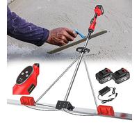 NYANS Strumento per la Finitura del Calcestruzzo da 150CM / 180CM, Kit Vibrante per Massetto in Calcestruzzo, con Batteria Ricaricabile, Raschietto Elettrico per Calcestruzzo,2 Battery-1.8m