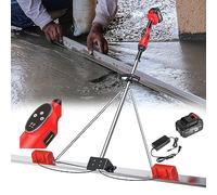 NYANS Strumento per la Finitura del Calcestruzzo da 150CM / 180CM, Raschietto Elettrico per Calcestruzzo, con Batteria Ricaricabile, Kit Vibrante per Massetto in Calcestruzzo,1 Battery-1.5m