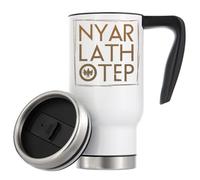 Nyarlathotep The Crawling Chaos H P Lovecraft Outer God - Tazza termica da viaggio, 480 ml, colore: bianco