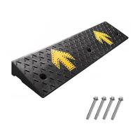 NYASAA Rampa in Gomma per Cordoli, Rampe con Soglia di 10 cm di Altezza, Rampe Carrabili Antiscivolo per Auto, Sedie a Rotelle, Gradini, Scale