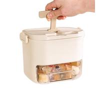 Nybhyjka Contenitore per ghiaccio con coperchio, stampo per congelatore, contenitore a cassetto, manico invisibile, strumento per la creazione di bevande caffè cocktail