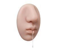 Nybhyjka Dispenser di sapone a parete a forma di naso realistico divertente in silicone novità bavaglio naso dispenser di sapone per bagno dispenser di liquidi da spremere in silicone a parete per