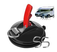 Nybhyjka Gancio per corona sottovuoto resistente, per auto, campeggio, con ventose di ancoraggio, forte adesione, per, furgoni, auto, tenda, SUV, tenda, camion, trappola da campeggio