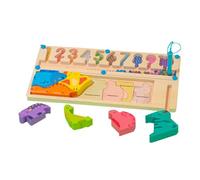 Nybhyjka Giocattoli di Conteggio di Colori Tabella di Corrispondenza di Colori Gioco di Corrispondenza Numeri 2 in 1 Giocattolo di Puzzle Cognitivo Puzzle Gioco Educativo di Corrispondenza