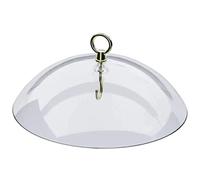 Nybhyjka Mangiatoia per uccelli a cupola protettiva trasparente a cupola protettiva a prova di scoiattolo deflettore mangiatoia per uccelli vermi della farina deflettore pioggia per colibrì uccelli