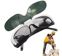 Nybhyjka Occhiali da saldatore, occhiali protettivi con antigraffio, antiriflesso, per donne e uomini