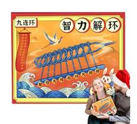 Nybhyjka puzzle, puzzle in metallo per, giocattoli di puzzle in metallo per, giochi di puzzle di viaggio, gioco di sblocco per migliorare le capacità motorie e il pensiero logico