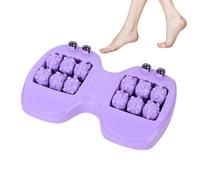 Nybhyjka Rullo per massaggio del piede, strumento portatile per doppio massaggio, rullo per piedi con perline magnetiche, per la cura dei muscoli ' plantare, rilassarsi, viaggiare
