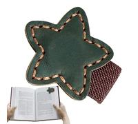 Nybhyjka Segnalibro magnetico in pelle, segnalibro magnetico in pelle - Portarotolo con stella a cinque punte - Segnalibri magnetici in pelle Clip per segnalibri per libri di per la lettura di donne e