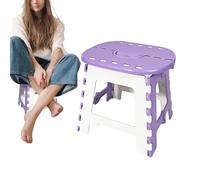 Nybhyjka Sgabello pieghevole a scala - Sedia da campeggio portatile, sgabello pieghevole compatto antiscivolo per comodino, campeggio, esterno, cucina ed escursionismo