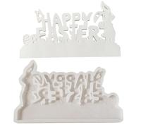 Nybhyjka Stampo per cioccolatini pasquali, riutilizzabili in resina antiaderente, a rilascio facile per realizzare, per Pasqua, compleanno, Capodanno