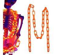 Nybhyjka Stringa di luci di Halloween, 3 m, arancione, decorazione per la casa per ragazzi in fattoria, giardino, cortile, vacanze, compleanni, notte dei bambini, patio, parco, uffici
