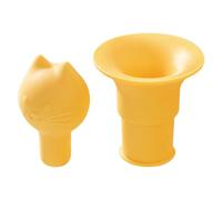 Nybhyjka Tappo per vino, coperchio e imbuto 2 in 1 per bottiglie di birra, copertura in silicone, tappo creativo a forma di testa di gatto, per olio, liquore, bevande, uso quotidiano, viaggi, crociere