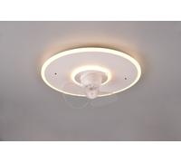 NYBRO PLAFONIERA LED 30W 3500lm, 2700 - 6500K BIANCA CON VENTILATORE CON TELECOMANDO MULTIFUNZIONE D. 50CM DIMMERABILE