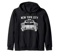NYC Checker Taxi Cab for New York Lovers Felpa con Cappuccio