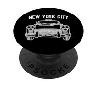 NYC Checker Taxi Cab For New York Lovers PopSockets PopGrip Adesivo