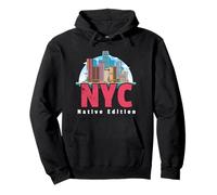 NYC Native Edition Tee New York Skyline per gente del posto donne uomini Felpa con Cappuccio