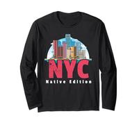 NYC Native Edition Tee New York Skyline per gente del posto donne uomini Maglia a Manica