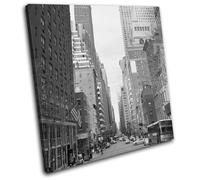 NYC New York City Street Scene Landmarks SINGLE TELA parete arte foto stampa