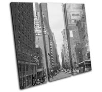 NYC New York City Street Scene Landmarks TREBLE TELA parete arte foto stampa