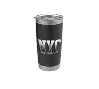 NYC, New York, skyline, souvenir Bicchiere termico in acciaio inox doppia parete