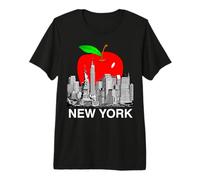 NYC, Orizzonte, Grande, Mela, New York, Città, Tri-State (NY) Maglietta Premium