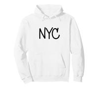 NYC Stati Uniti Logo Grafica Felpa con Cappuccio