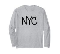 NYC Stati Uniti Logo Grafica Maglia a Manica