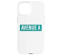NYC Street Signs Avenue Una città dell'alfabeto per uomini e donne Custodia per iPhone 15
