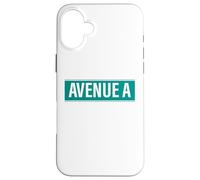 NYC Street Signs Avenue Una città dell'alfabeto per uomini e donne Custodia per iPhone 16 Plus