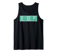 NYC Street Signs East 12th St per Uomini e Donne Canotta