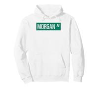 NYC Street Signs Morgan Ave per Uomini e Donne Felpa con Cappuccio