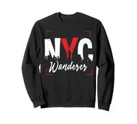 NYC Wanderer Statua Liberty Skyline Turisti Bambini Donne Uomini Felpa