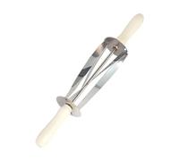 NYCBZ Taglia Croissant Fette A Rullo for Croissant Cucina in Acciaio Inossidabile for Uso Domestico Taglia Pane A Forma Uniforme Tagliapasta, Grande(Medium)