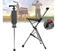 NYCDA Sedia Pieghevole Bastoncini da Trekking in Lega di Alluminio, Bastone con Sedile, Bastoni da Passeggio per Anziani Canne da Uomo, Outdoor Lti- Purpose Travel Assist Walking Stick Leggero