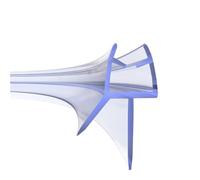 NYCENT Striscia di tenuta per porta della doccia pre-curvata per vetro curvo da 4-6 mm, lunghezza 90 cm, striscia di tenuta pre curva che copre fino a 20 mm di distanza - perfetta guarnizione