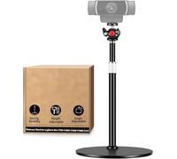 Nycetek Supporto per webcam da scrivania con base in metallo resistente per webcam Logitech Brio 4K C920 C920X C920S C922 C922X C925E C930E C930 C615, GoPro Hero 8/7/6/5 e altri dispositivi con