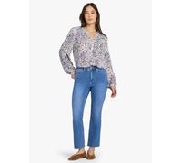 NYDJ Jeans NYDJ Billie Mini Bootcut alla caviglia con vita alta e orli sfrangiati 42 blu