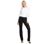 NYDJ Women's Petite Size Marilyn Straight Leg Jeans, Nero, 46 IT Donna