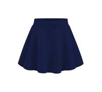 Nyeemya Gonna Corta da Tennis da Bambina Skort Sportiva Plissettata Gonnellino con Fiocco Gonna da Golf Corsa Palestra Allenamento Blu Navy 3-4 Anni