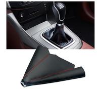 NYFDUAH Copri pomello del Cambio per Renault Kadjar 2019-2022 2023 2024 2025 in Pelle PU Manopola del Cambio Automatico Manuale Copri Antipolvere Copriscarpe,B