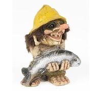 Nyform TROLL NYFORM 062 CON PESCE ORIGINALE COLLEZIONE NORVEGESE PORTAFORTUNA SCULPTURA Multicolore