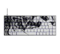 Nyfter - Tastiera da gioco - NYFBOARD GEN2 Gaming Computer Keyboard - con PBT Sublimation Keycaps Liquid - HOT-SWAPPABLE - Retroilluminazione meccanica RGB Layout ISO-DE per gamer (Gen2 White, 75%)