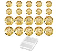 NYGGTYK 0 Pezzi di Bottoni di Metallo E Scatola di Stoccaggio da 1 in Un Pezzo, Tasti di Abito Vintage, Bottoni Decorativi, Bottoni per Cappotto, Requisiti di Cucito